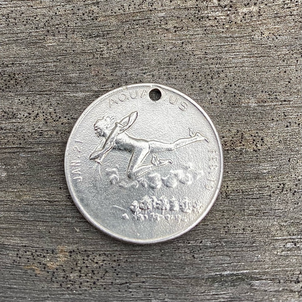 AQUARIUS ♒️ coin pendant